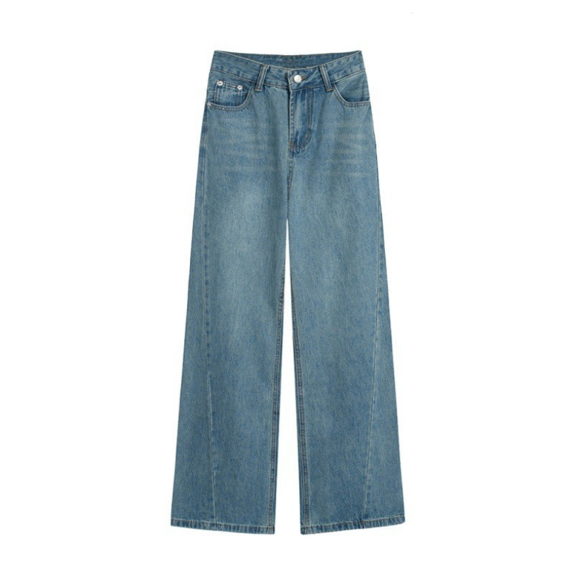 High Waist Retro Wide Leg Jeans