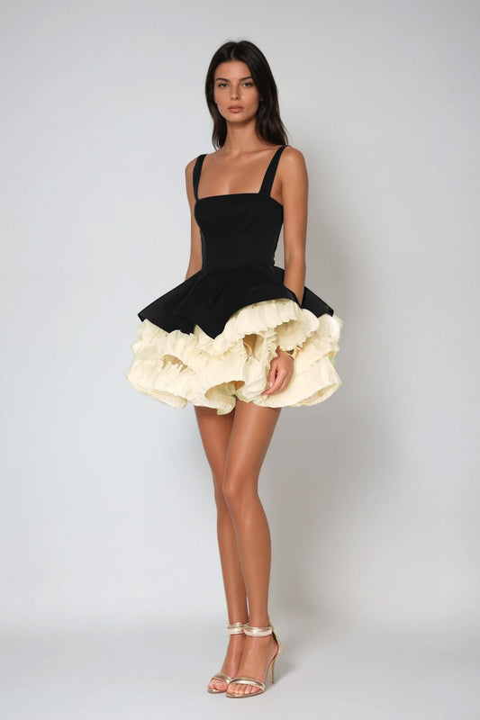 Sutton | Women's Sleeveless Puffy Mini Cocktail Dress