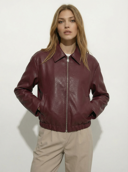 Capri Faux Leather Jacket