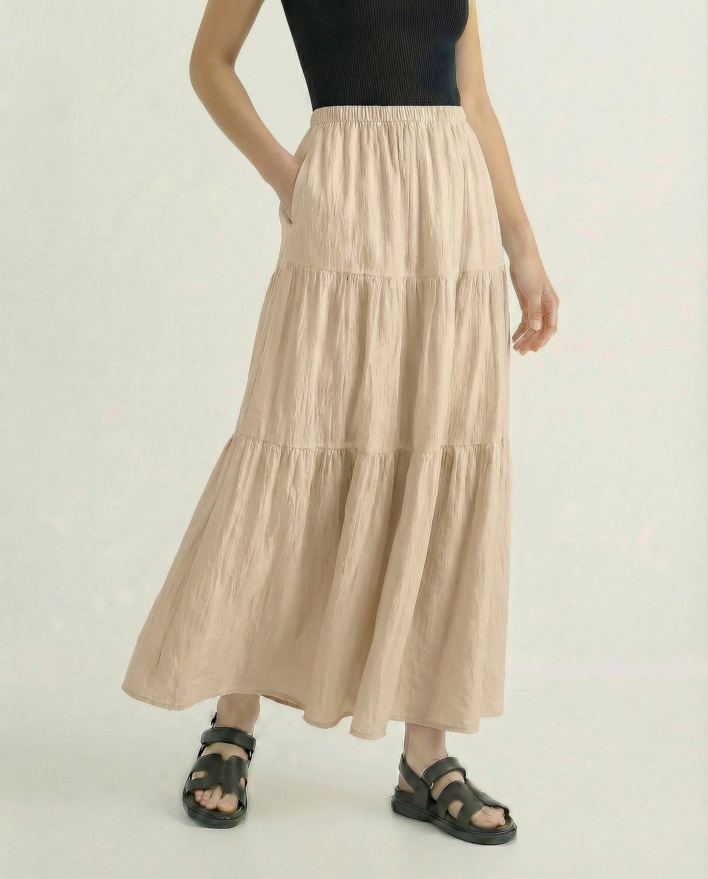 Noemi Cotton A-Line Skirt