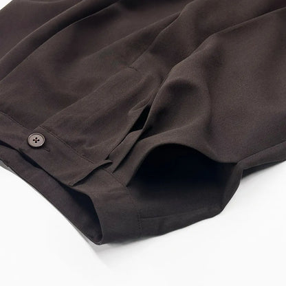 High Waist Espresso Drape Pants