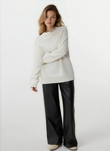 Lauria Wool Blend Knit Sweater