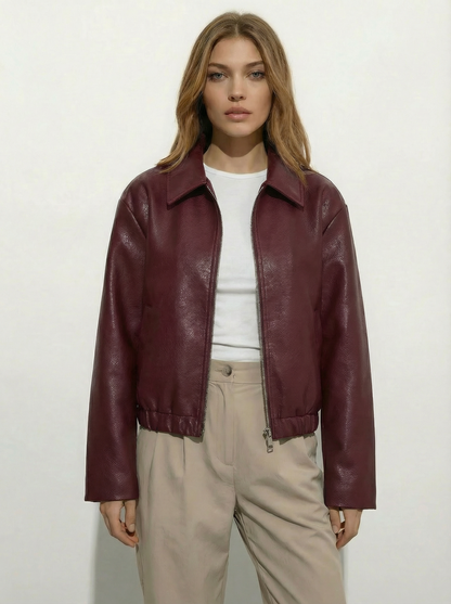 Capri Faux Leather Jacket