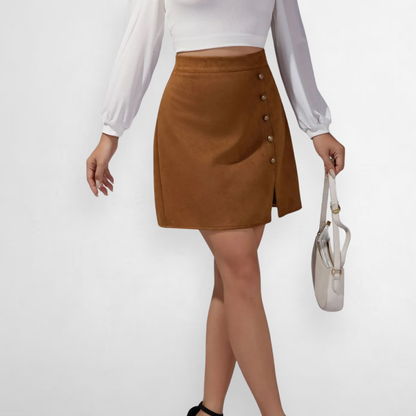 Fiora Faux Suede Mini Skirt