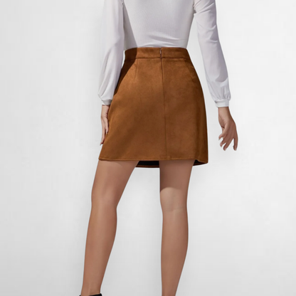 Fiora Faux Suede Mini Skirt