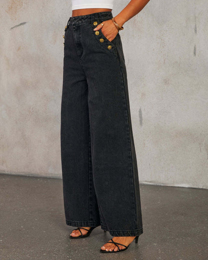 Anisse Black Denim Set