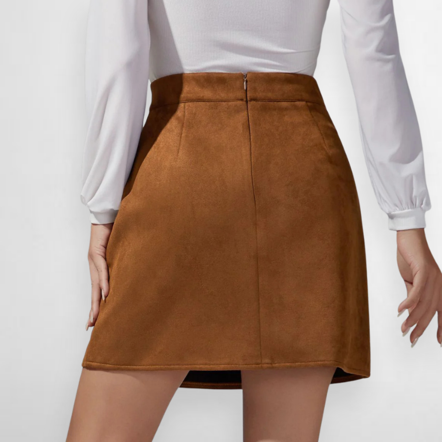 Fiora Faux Suede Mini Skirt
