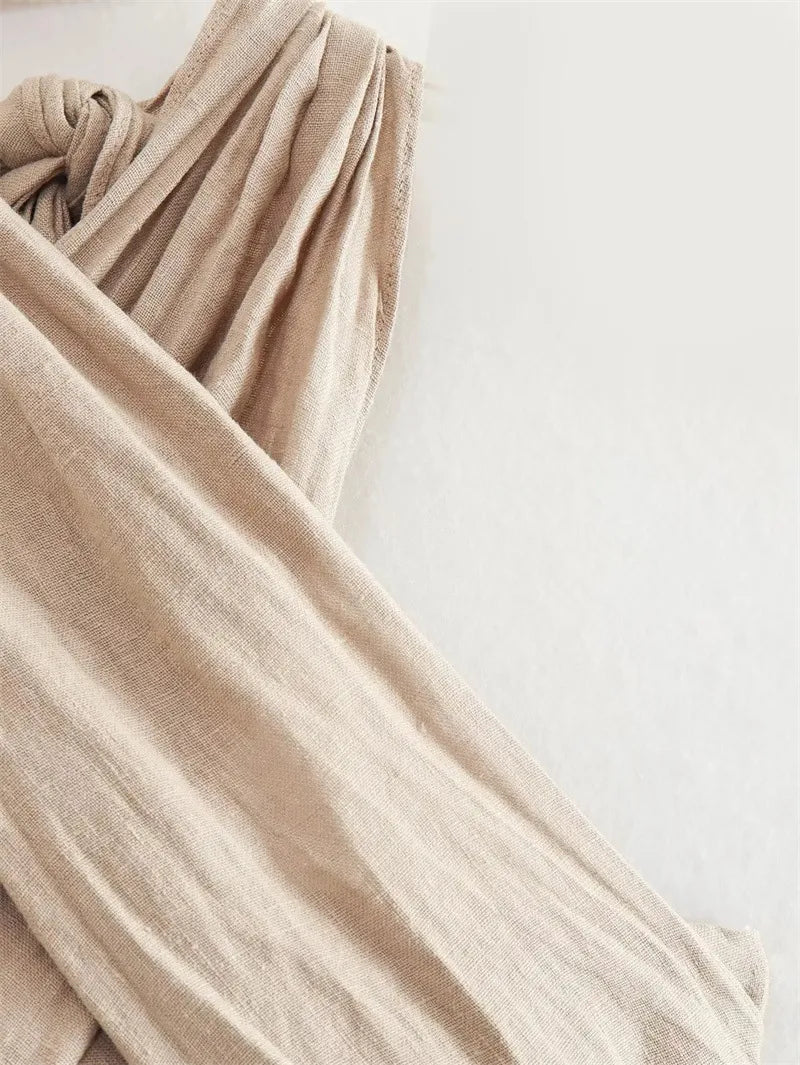Halter Linen Vest Top