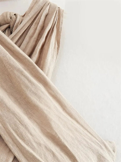 Halter Linen Vest Top