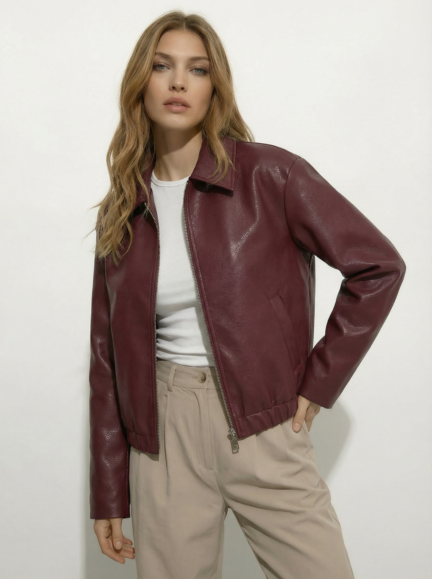 Capri Faux Leather Jacket