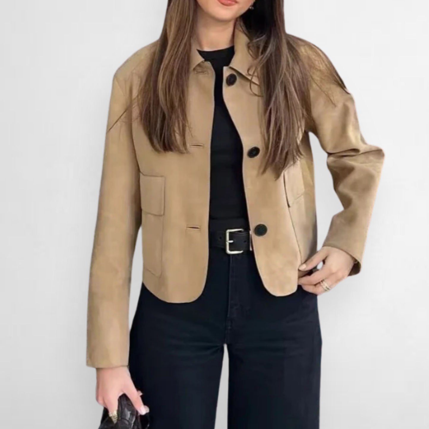 Parisian Faux Suede Coat