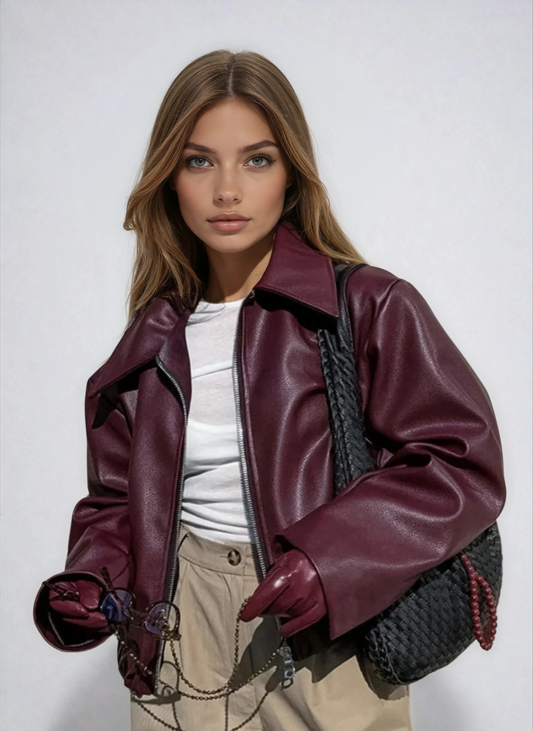 Capri Faux Leather Jacket
