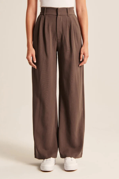 Riviera Chocolate Tailored Pants
