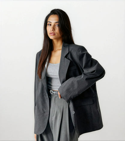 The River Pinstripe Blazer