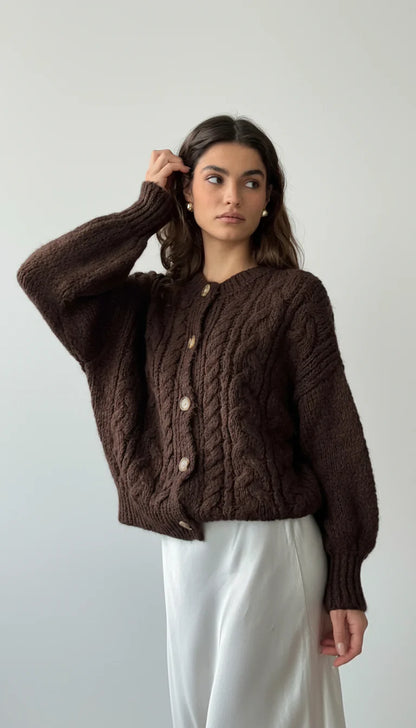 Iris Cable Knit Cardigan