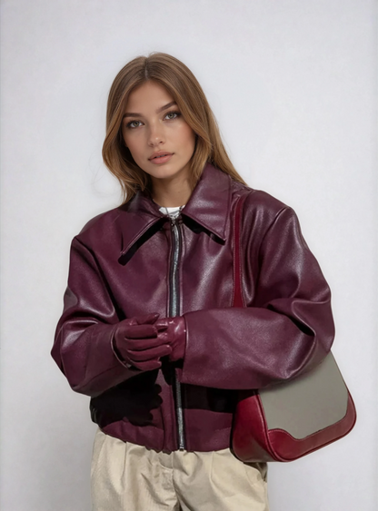 Capri Faux Leather Jacket
