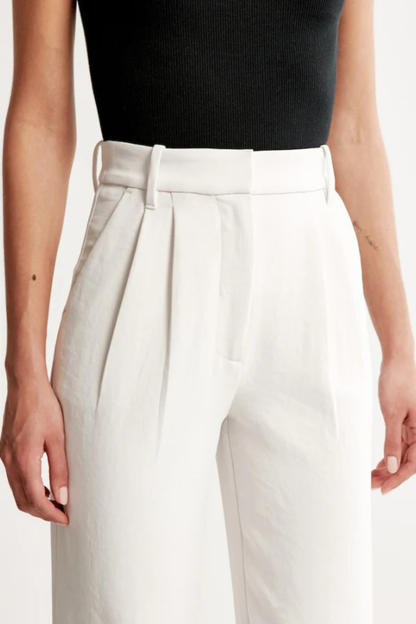 Riviera White Tailored Pants