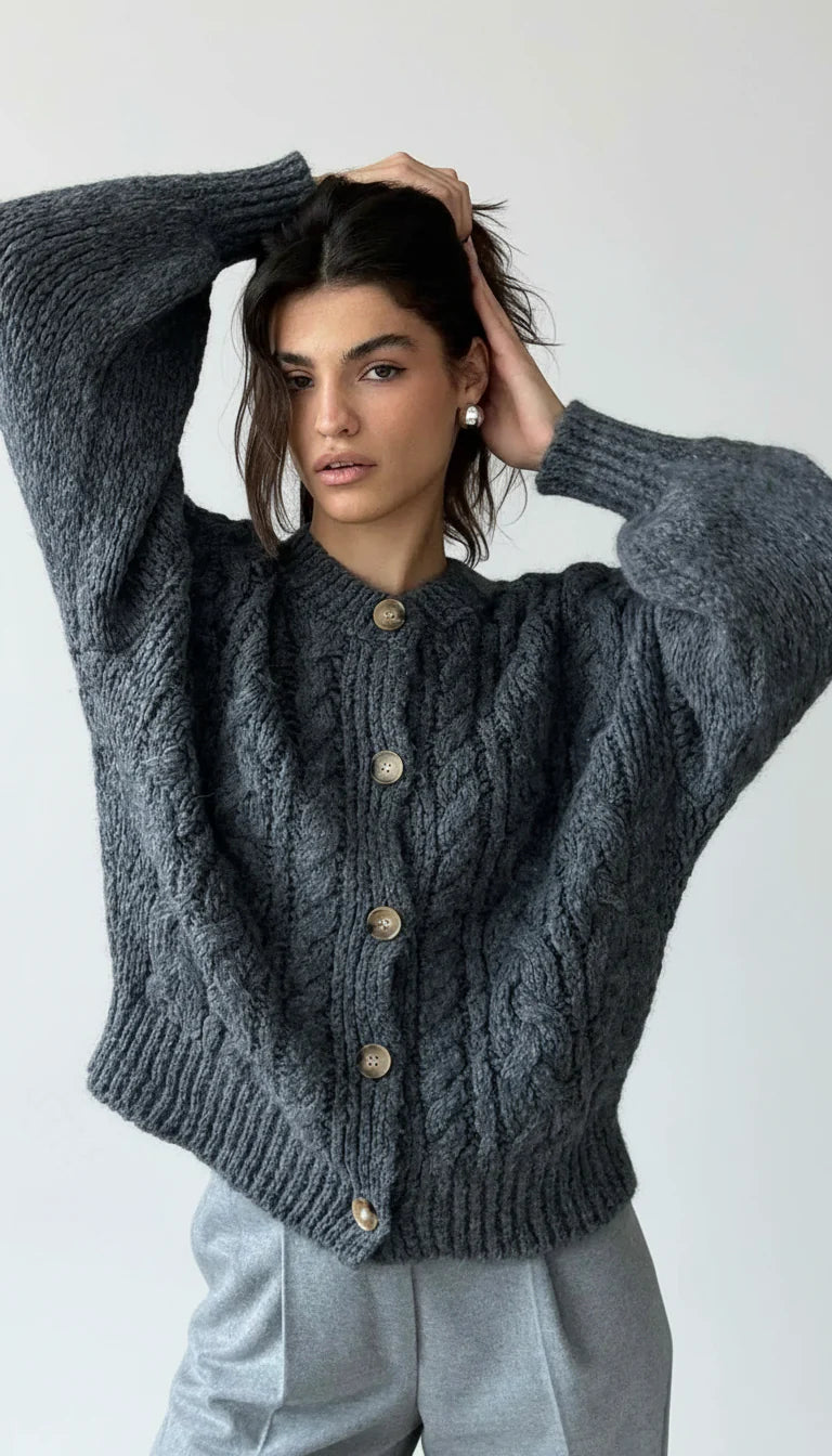 Iris Cable Knit Cardigan