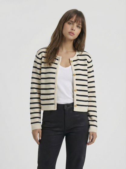 Lilah Cotton Stripe Cardi