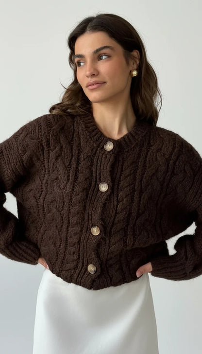 Iris Cable Knit Cardigan