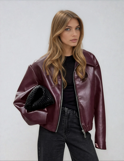 Capri Faux Leather Jacket