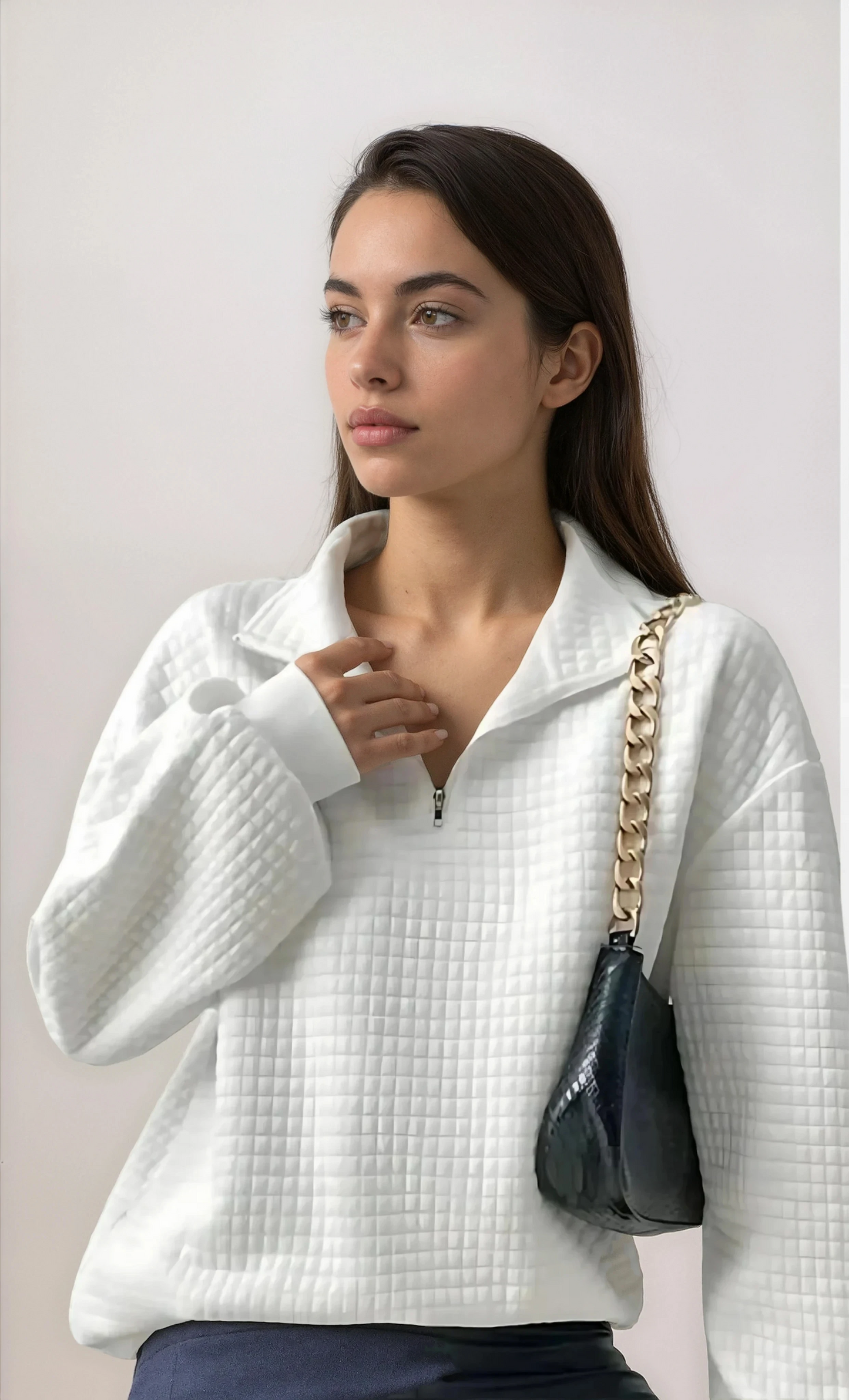 Orlena Textured Pullover