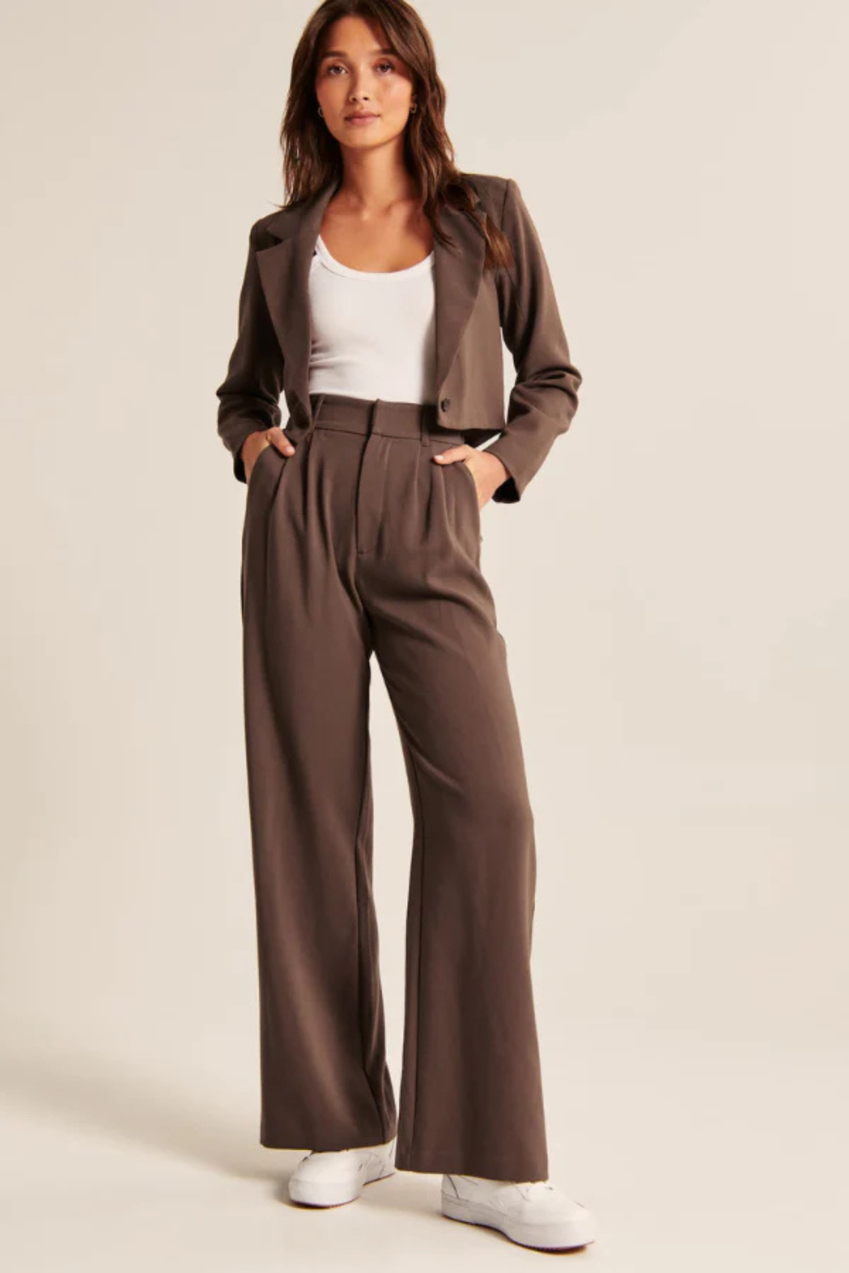 Riviera Chocolate Tailored Pants