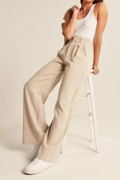Riviera Beige Tailored Pants