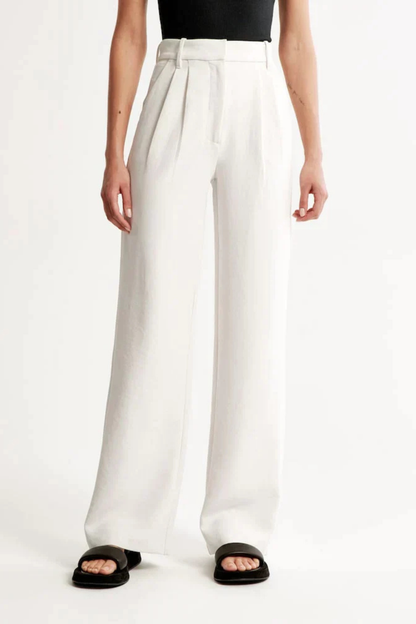 Riviera White Tailored Pants