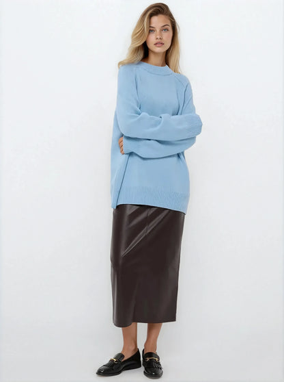 Lauria Wool Blend Knit Sweater