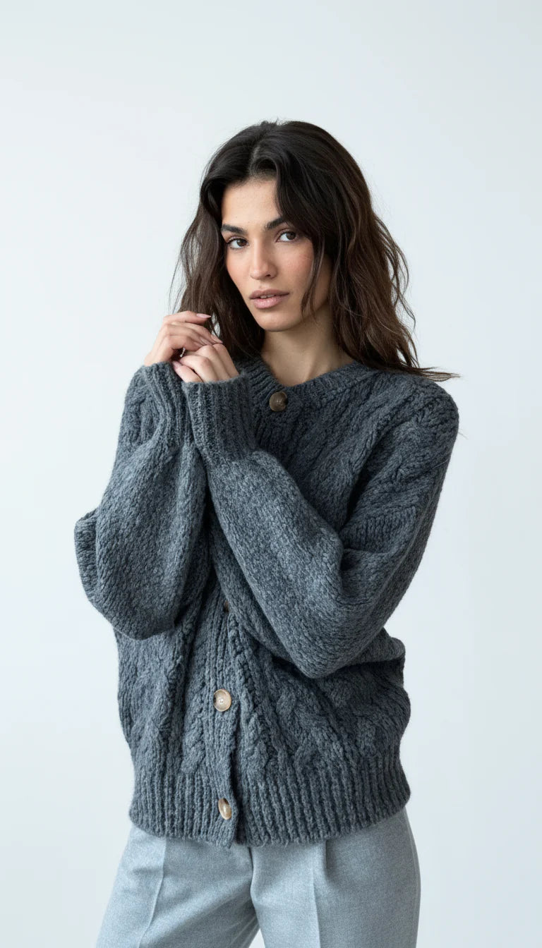 Iris Cable Knit Cardigan