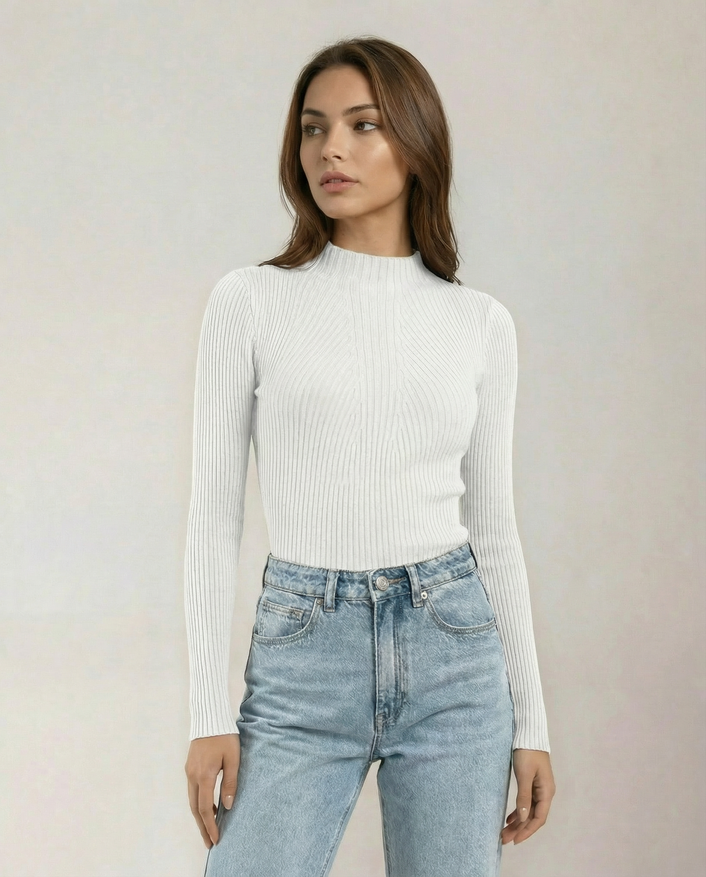 The Sable Mock Neck Top