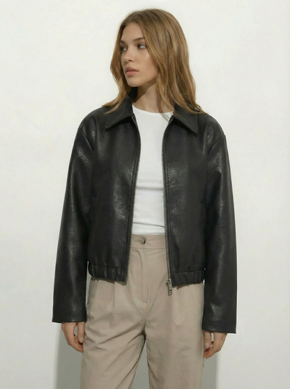 Capri Faux Leather Jacket