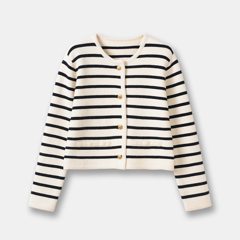 Lilah Cotton Stripe Cardi