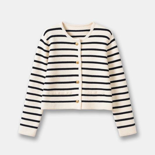 Lilah Cotton Stripe Cardi