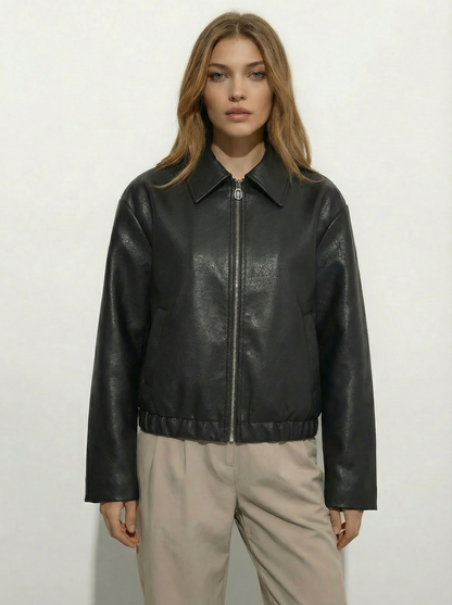 Capri Faux Leather Jacket