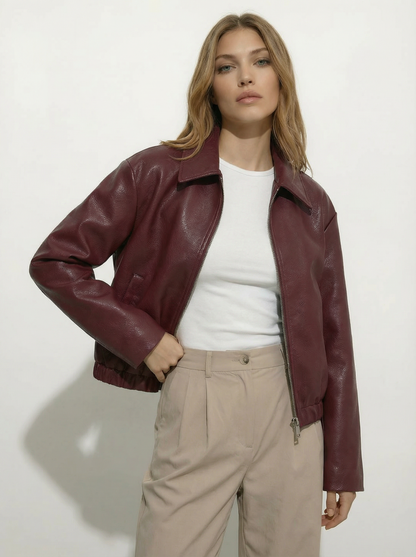 Capri Faux Leather Jacket