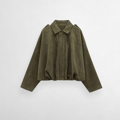 Astor Faux Suede Bomber Jacket