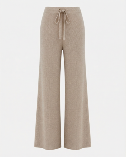 Wide Leg Knit Trousers
