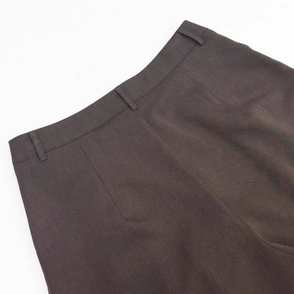 High Waist Espresso Drape Pants