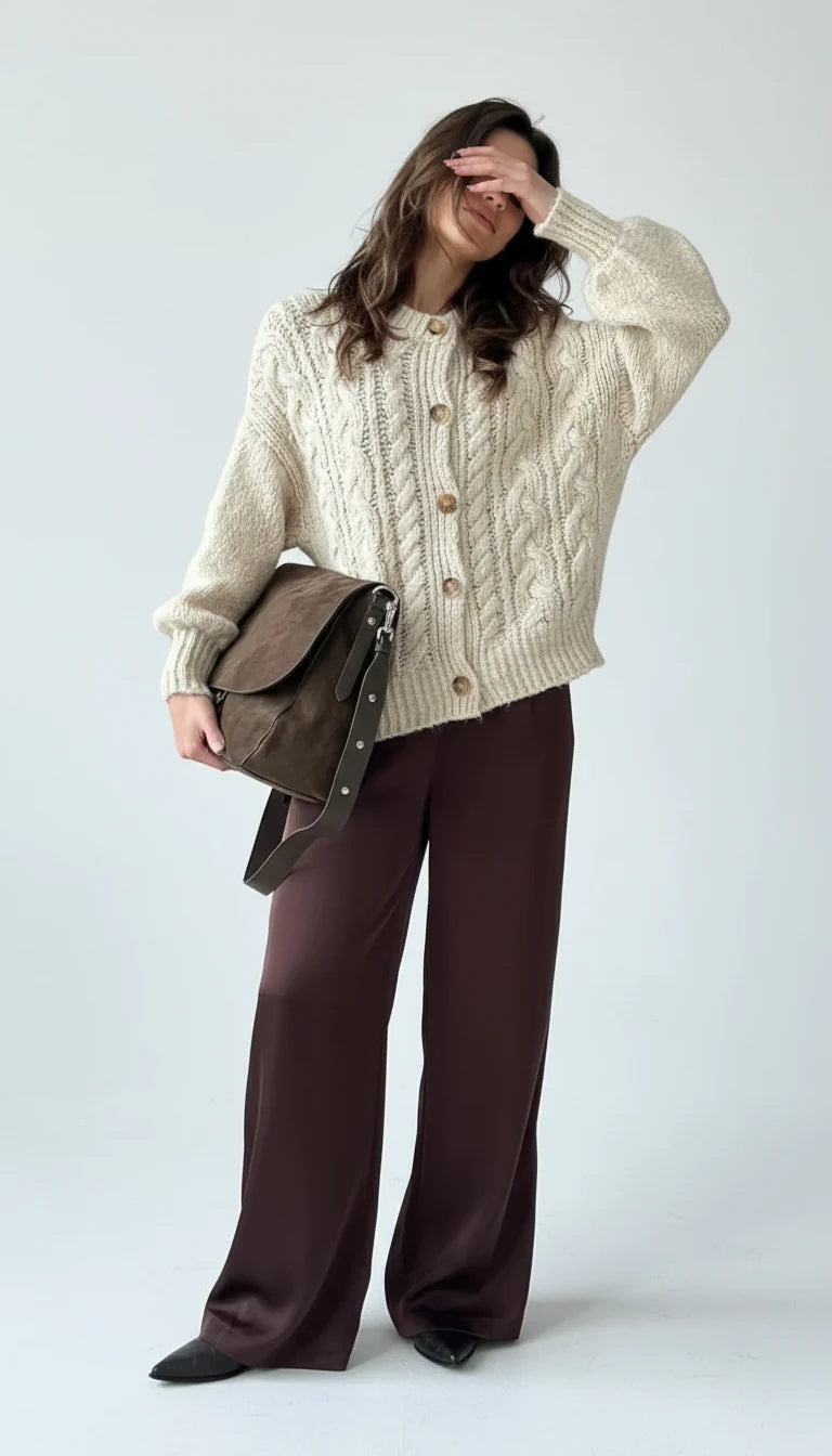 Iris Cable Knit Cardigan