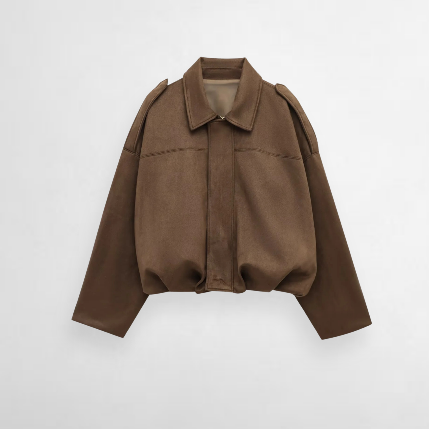 Astor Faux Suede Bomber Jacket
