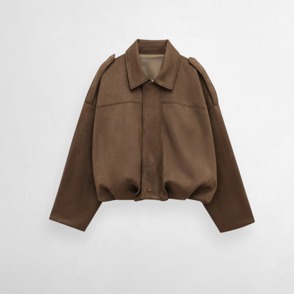 Astor Faux Suede Bomber Jacket