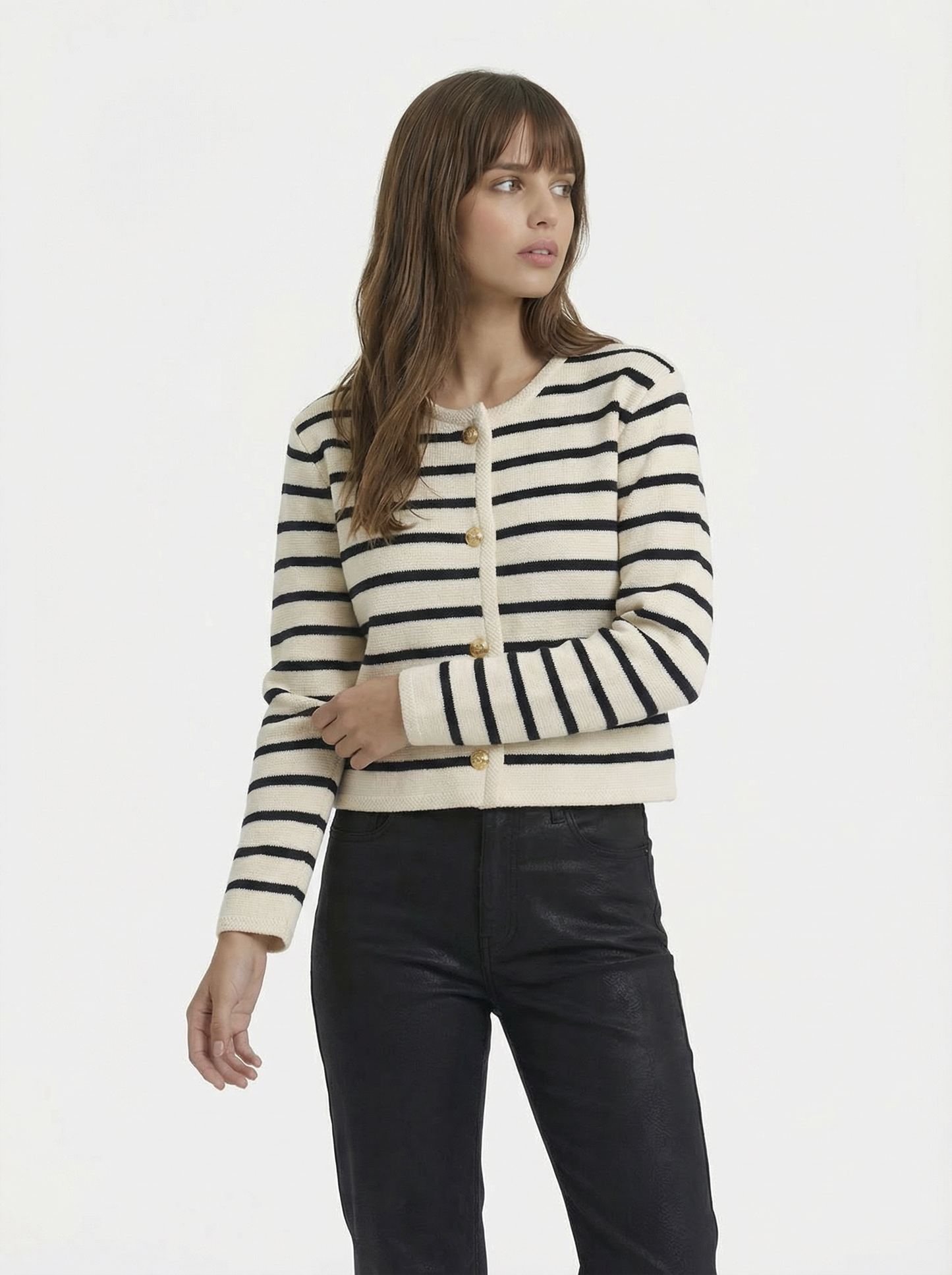Lilah Cotton Stripe Cardi