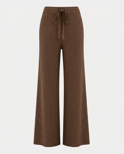 Wide Leg Knit Trousers