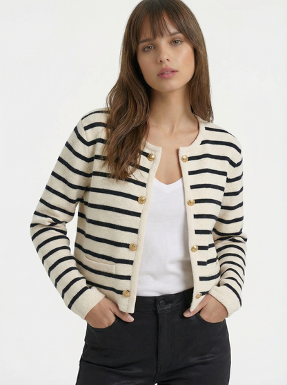 Lilah Cotton Stripe Cardi