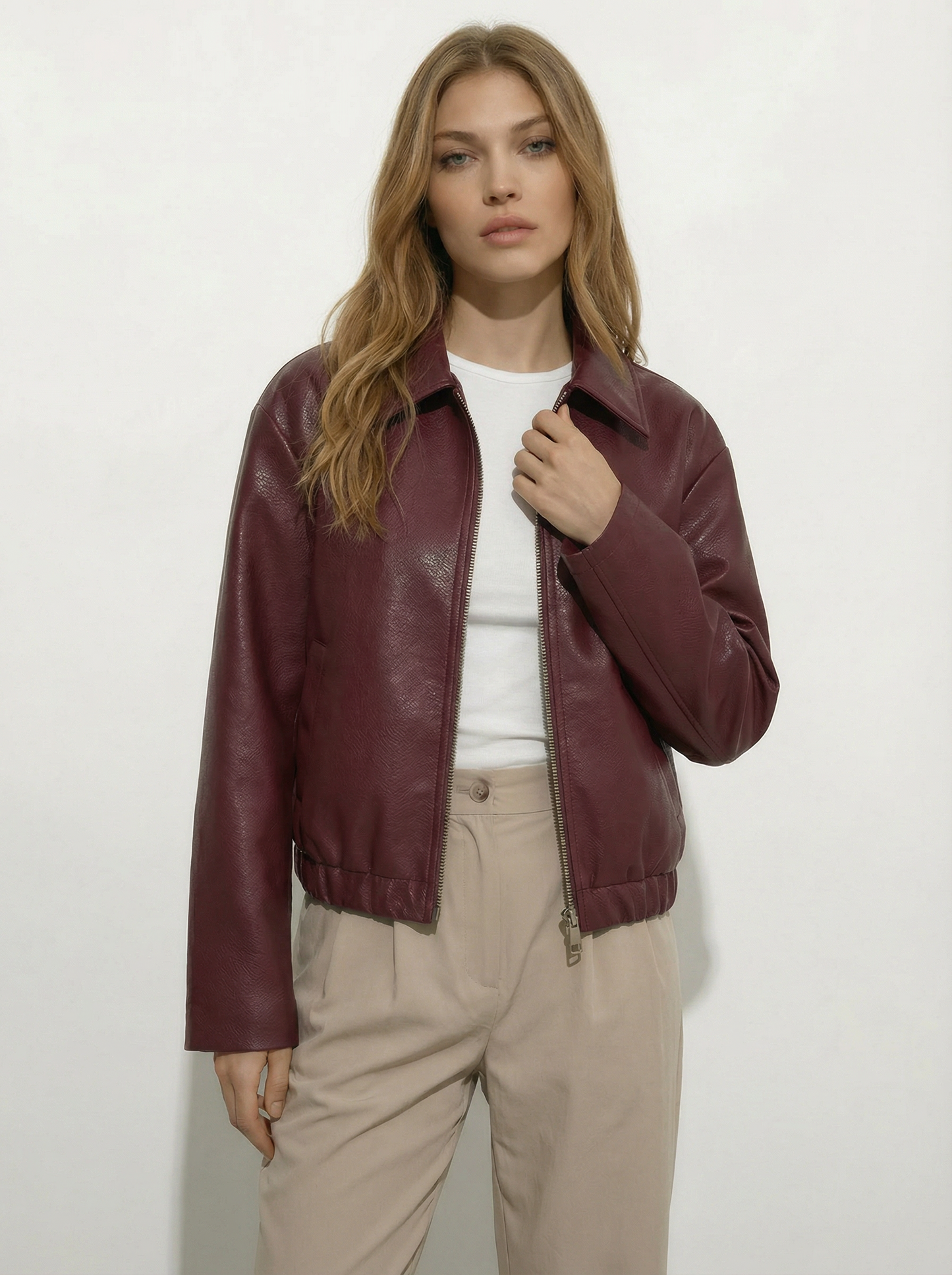 Capri Faux Leather Jacket