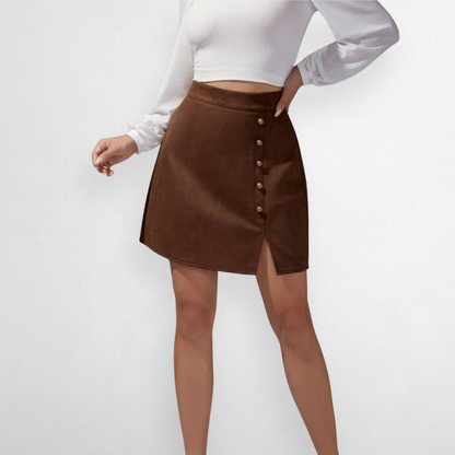 Fiora Faux Suede Mini Skirt