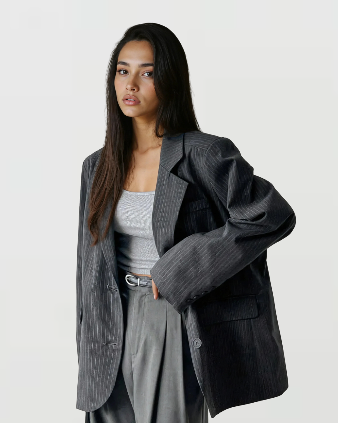 The River Pinstripe Blazer