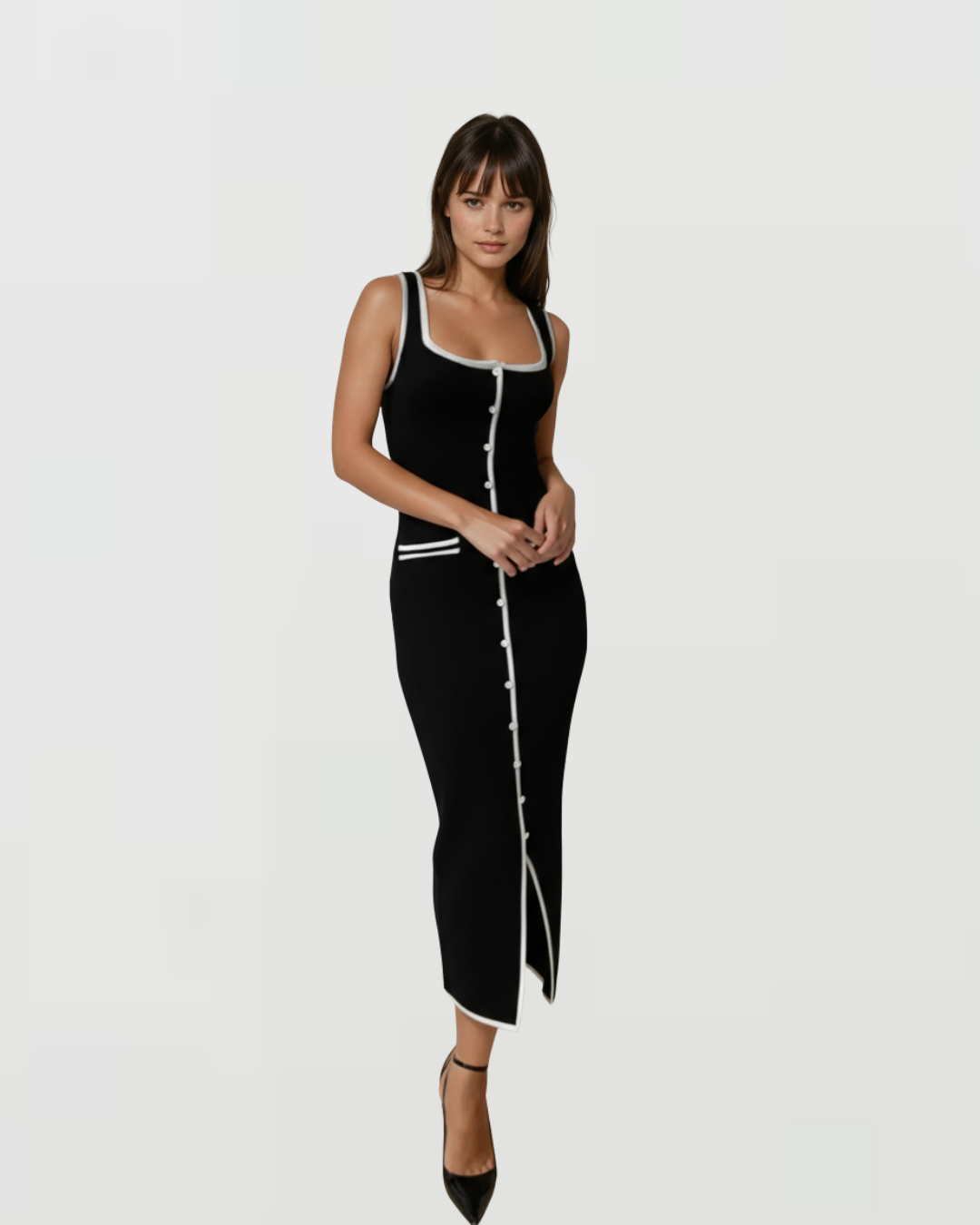 Winslet Contrast Knitted Dress